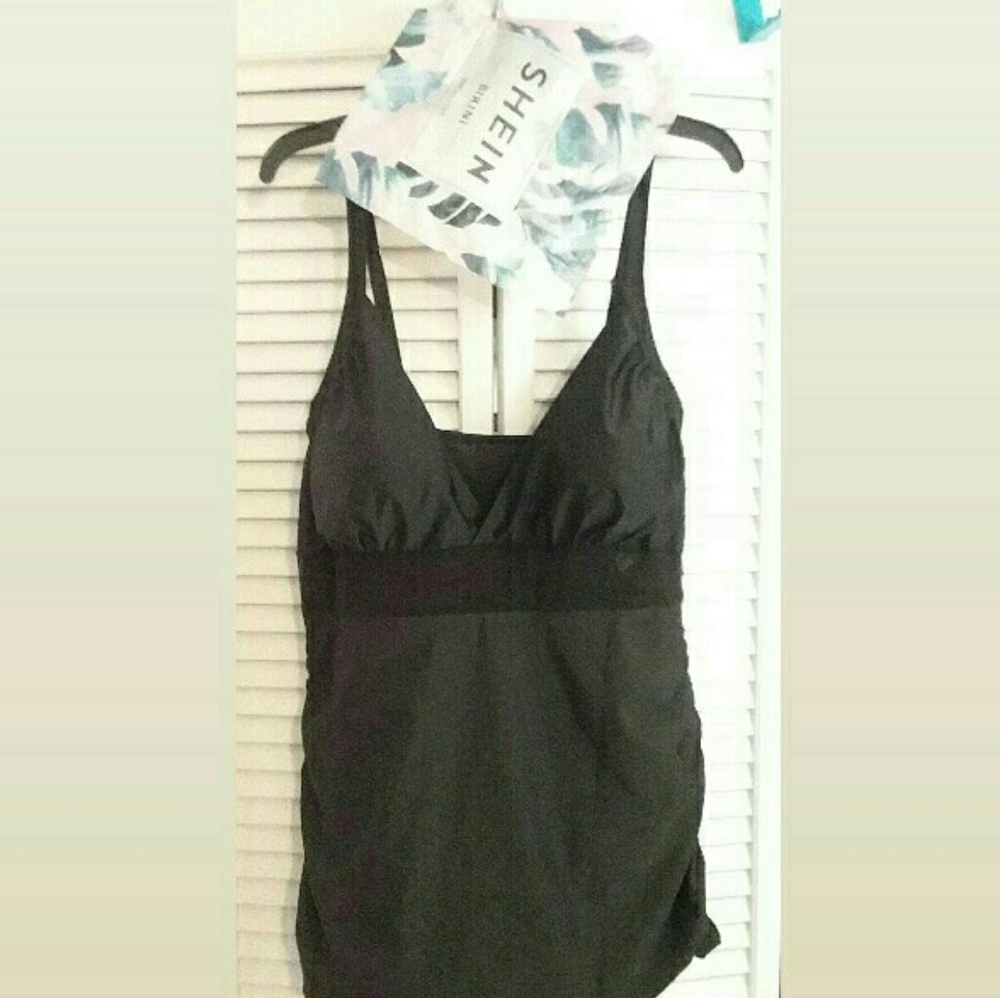 Black Shein One Piece Swimsuit NWT